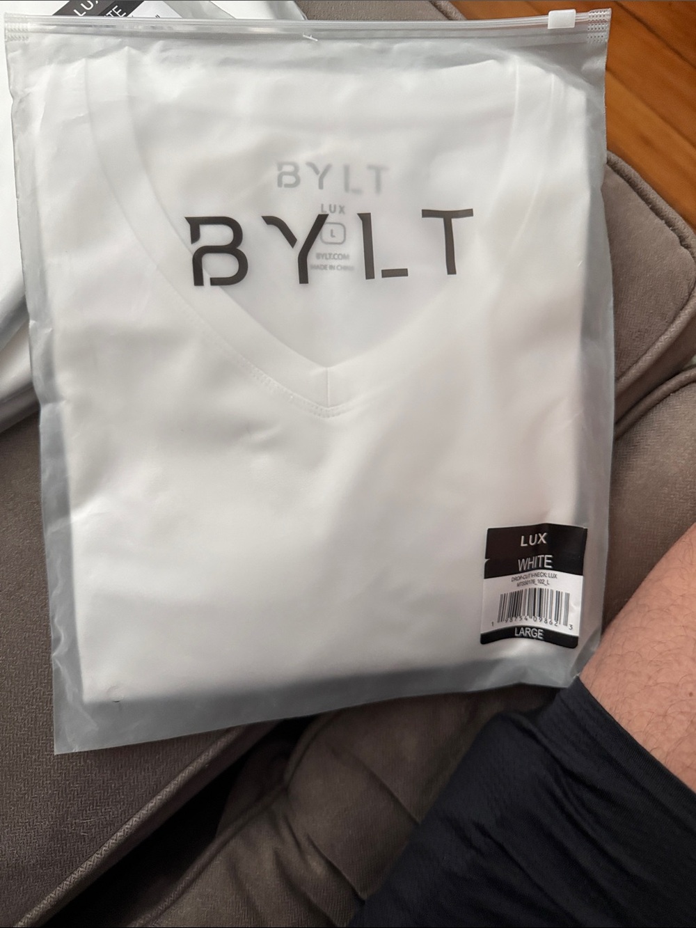BYLT Basics Lux V-Neck Tee in White